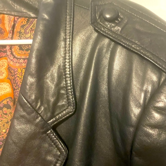 EUC Vintage Hunt Club 100% leather women’s full length coat - Picture 7 of 12